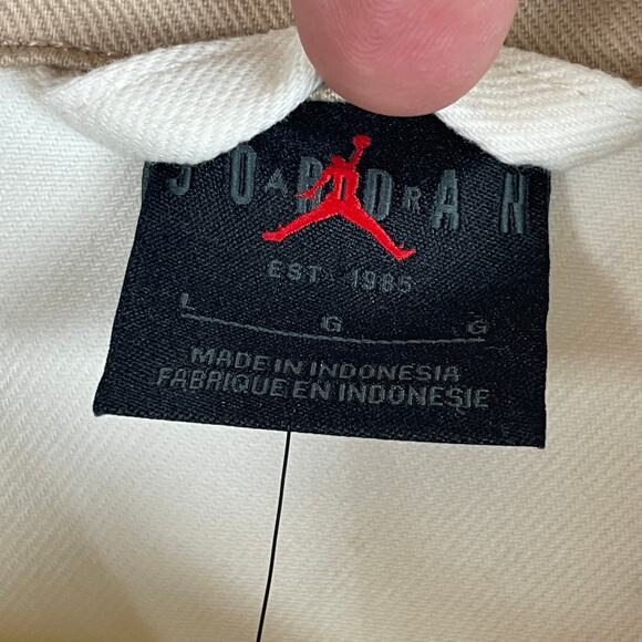 Jordan Renegade Canvas Jacket Full Zip Women's White Air Nike FN5674-133 Size L - Picture 6 of 12